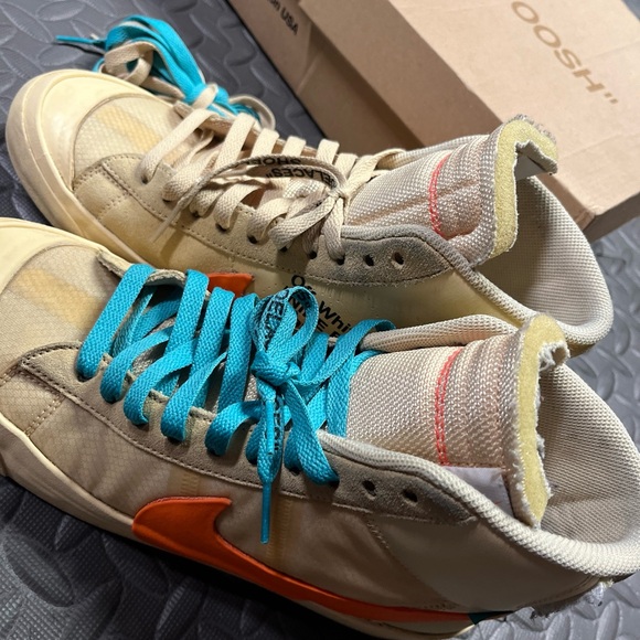 Size 8.5 - Nike Blazer Mid x OFF-WHITE All Hallows Eve 2018 USED EX AA38… - Picture 4 of 15